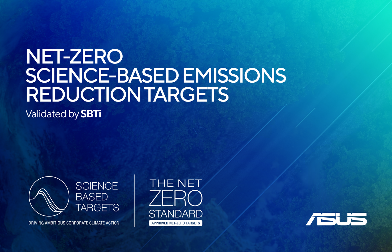 ASUS Net-zero Science-based Emissions Reduction Targets Validated by SBTi